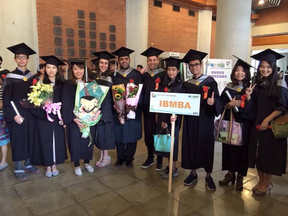 IBMBA graduates posing before entering the hall